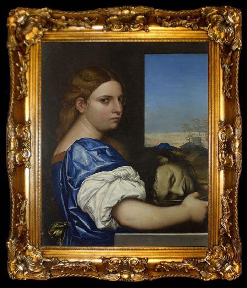 framed  Sebastiano del Piombo The Daughter of Herodias, ta009-2
